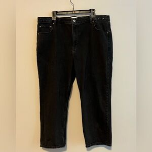 Abercrombie & Fitch 35/20 Ankle Straight Ultra High Rise Black Jeans
